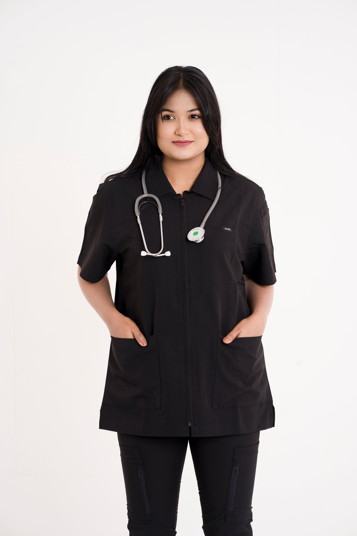 7373 Zipper Unisex Scrub for  Doctor and Dentist