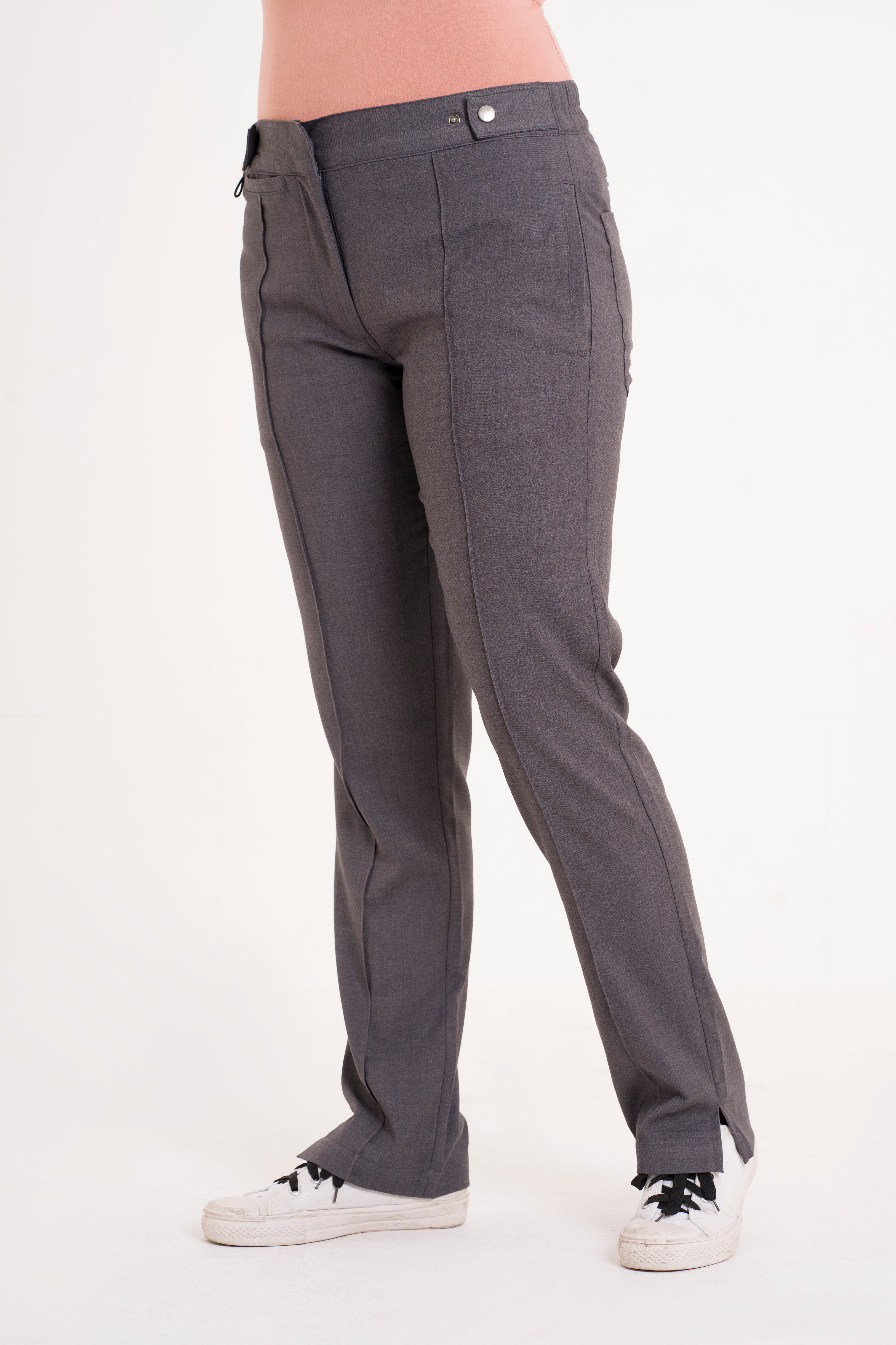 Ladies Black High Waist Trousers Quality Work School Stretch SUPER SKINNY  Pants. | eBay